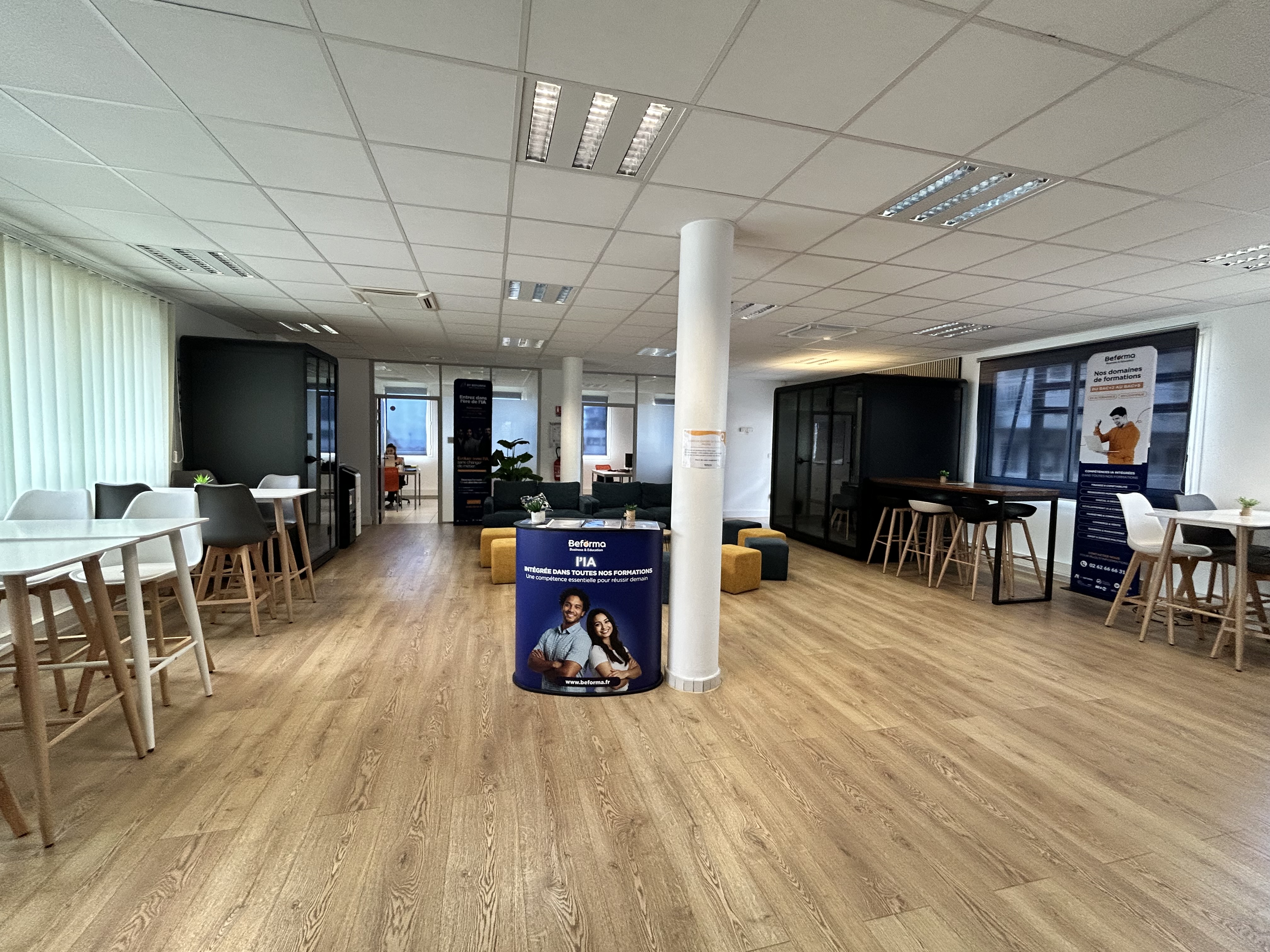 Espace coworking et collaboration · Campus Beforma