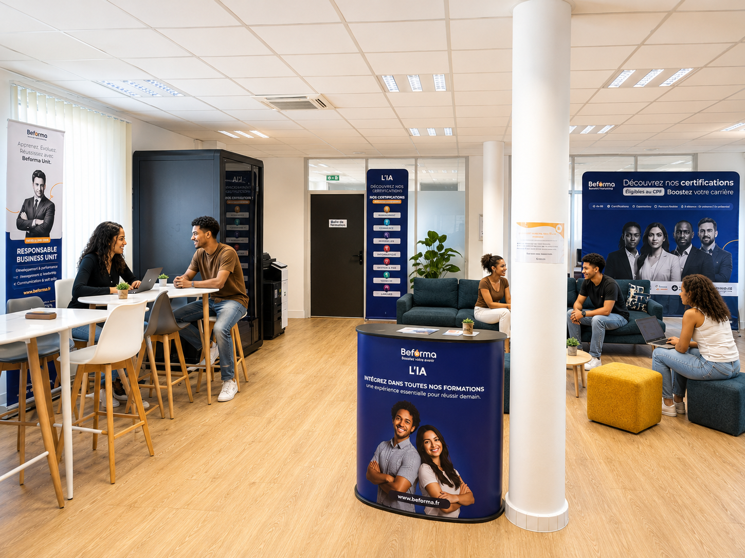 Espace échanges et détente · Campus Beforma