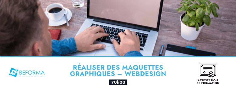 Beforma - Web design - Réaliser des maquettes graphiques - Attestation de formation